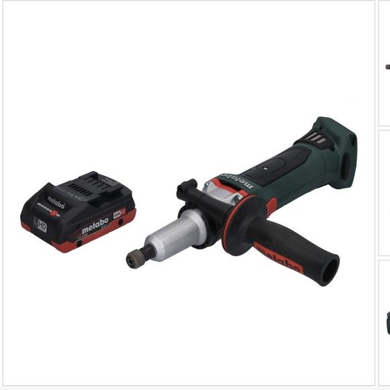 Metabo GA 18 LTX G Meuleuse droite sans fil 18 V 6 mm + 1x Batterie 4,0 Ah - sans chargeur