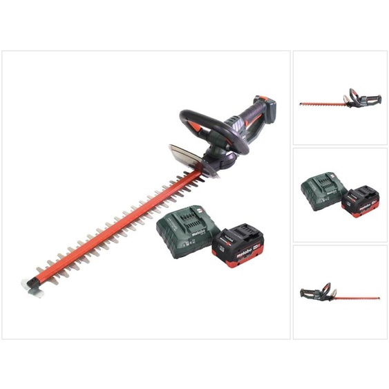 Metabo HS 18 LTX 55 Taille-haie sans fil 18 V 53 cm + 1x Batterie 8,0 Ah + Chargeur