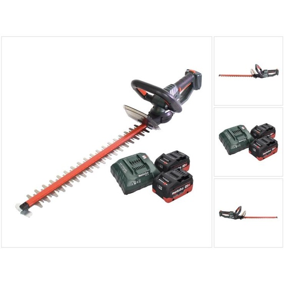 Metabo HS 18 LTX 55 Taille-haie sans fil 53cm 18V + 2x Batterie 5,5 Ah + Chargeur