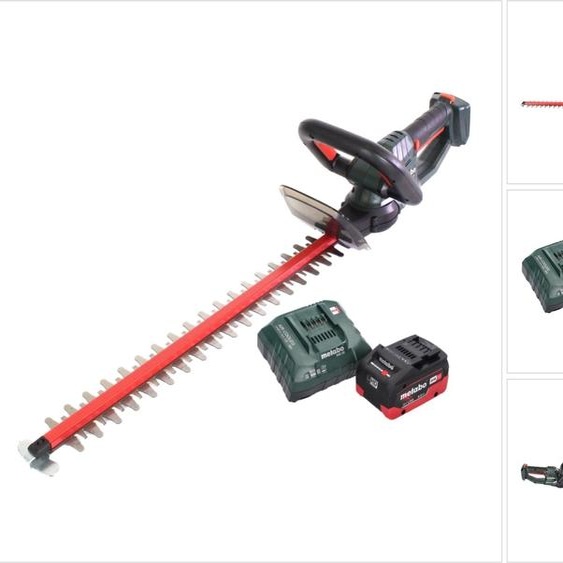 Metabo HS 18 LTX 65 Taille-haie sans fil 18 V 63 cm + 1x Batterie 8,0 Ah + Chargeur