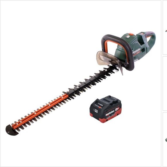 Metabo HS 18 LTX BL 65 Taille-haie sans fil 18 V 60 cm brushless + 1x Batterie 5,5 Ah - sans chargeur