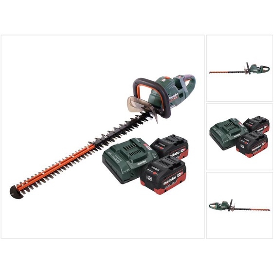 Metabo HS 18 LTX BL 75 Taille-haies sans fil 18 V 75 cm Brushless + 2x batterie 5,5 Ah + chargeur