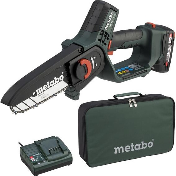 Metabo MS 18 LTX 15 Scie à bûches sans fil (avec batterie 2,0 Ah et chargeur)