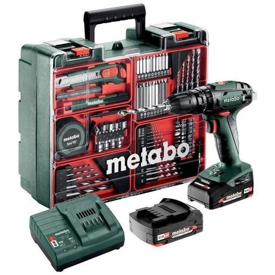METABO Perceuse visseuse percu 18V 2Ah + 74 acc. SB18 set - 602245880