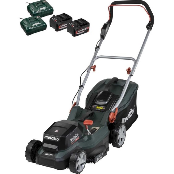 Metabo RM 36-18 LTX BL 36 - Tondeuse à gazon compacte sans fil avec fonction mulching