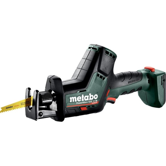 Metabo Scie sabre sans fil PowerMaxx SSE 12 BL, MetaLoc, 602322840