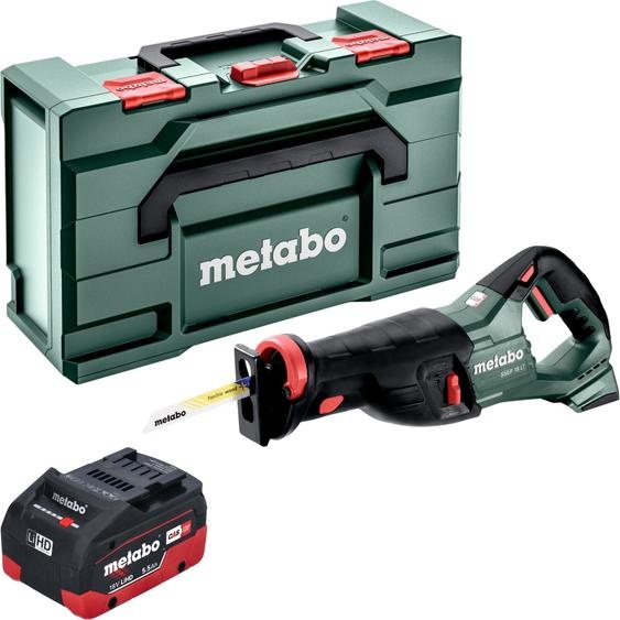 Metabo SSEP 18 LT Scie sabre sans fil 18 V 32 mm + 1x batterie LiHD 5,5 Ah + Metabox - sans chargeur