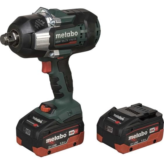 Metabo SSW 18 LTX 1750 BL - Visseuse à choc - sans fil - 3/4 pouce carré - 1750 N-m - 2 accus