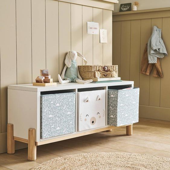 Meuble 3 cases blanc