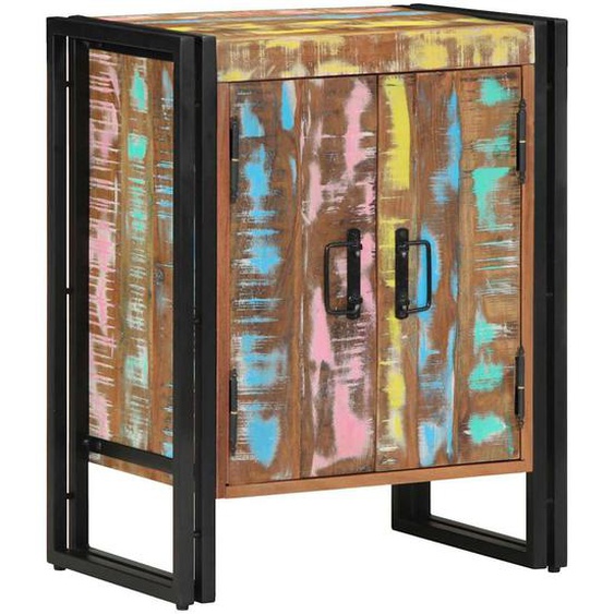 Cabinet à chaussures Multicolore Bois massif de récupération