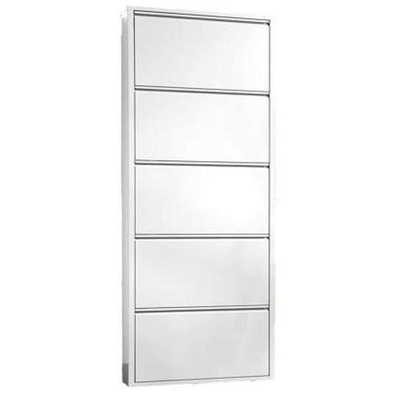 Meuble à chaussures Dandracchi - Dmora - En Metal - Blanc 50x15h172 cm