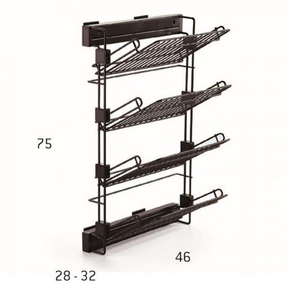 Meuble à chaussures latéral extractible  pour intérieur darmoire personnalisé