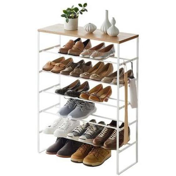 Meuble à chaussures ouvert 6 niveaux Yamazaki Tower