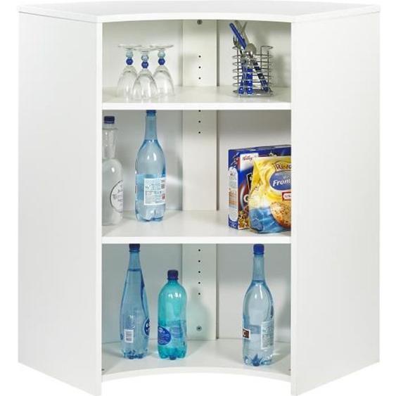 Meuble Bar Comptoir Cuisine Blanc 107 cm - Blanc - L 106.9 x l 53.3 x H 104.8 cm