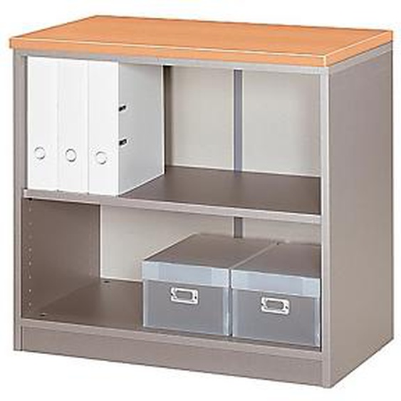 Meuble bas Activity sans portes - H.73 x L.80 x P.45 cm - Corps Aluminium