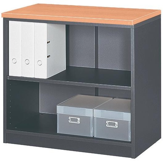 Meuble bas ACTIVITY sans portes - H.73 x L.80 x P.45 cm - Corps Anthracite