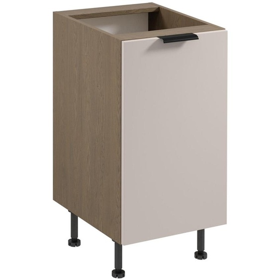 Meuble bas de cuisine Armoire de cuisine Cuisine intégrée Cuisine beige brun