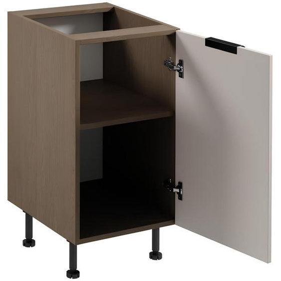 Meuble bas de cuisine Armoire de cuisine Cuisine intégrée Cuisine beige brun