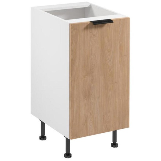 Meuble bas de cuisine Meuble bas Armoire Blanc-beige Cuisine Kitchenette