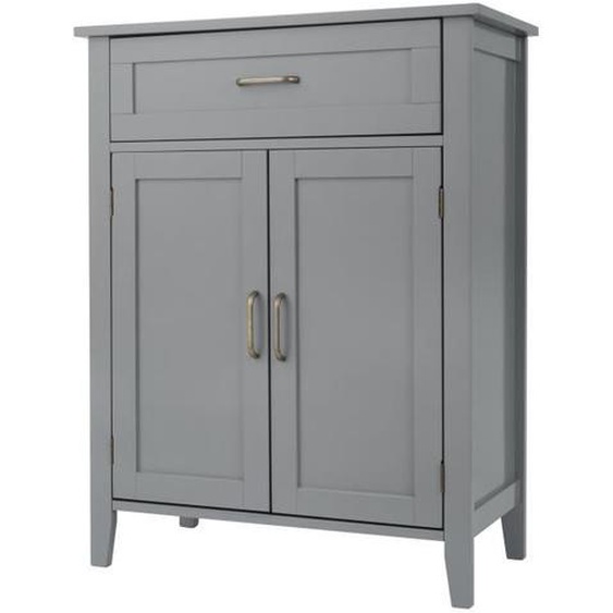 Meuble bas de rangement salle de bain, Teamson Home, gris, 66 X 33 X 86