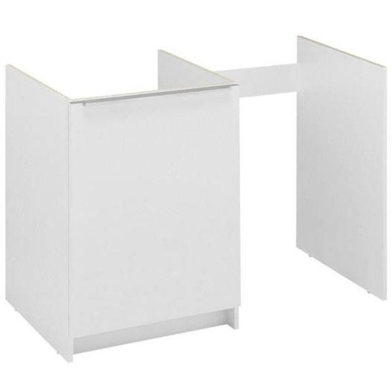 Meuble bas kitchenette - MODERNA - ABCE100D05 - 100cm - 1 porte - Niche réfrigérateur