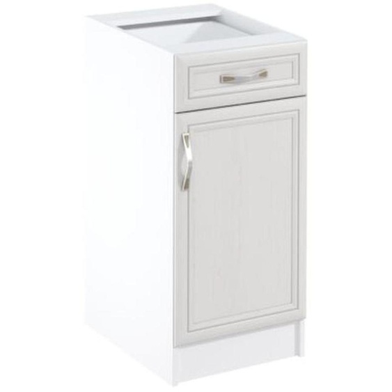 Meuble bas Meuble de cuisine Armoire de cuisine Tiroir Étagère Blanc