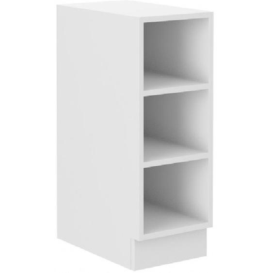 Meuble bas ouvert EDISA - largeur 30 cm, blanc