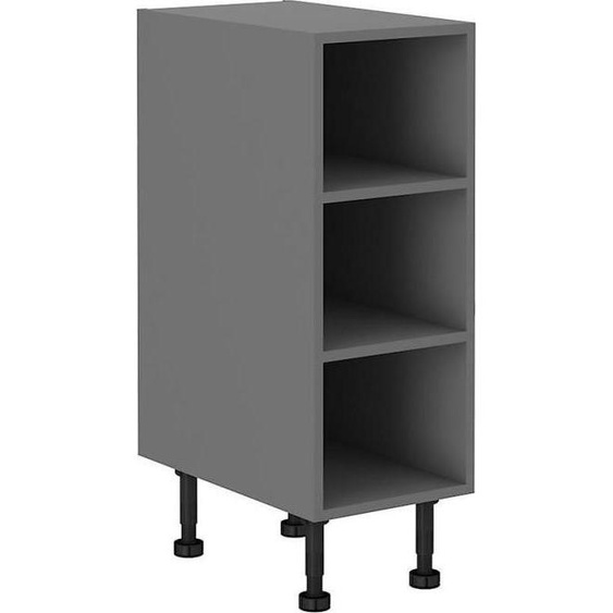 Meuble bas ouvert NELJA - largeur 30 cm, anthracite