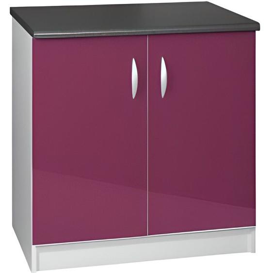 Meuble cuisine bas 80 cm sous évier OXANE