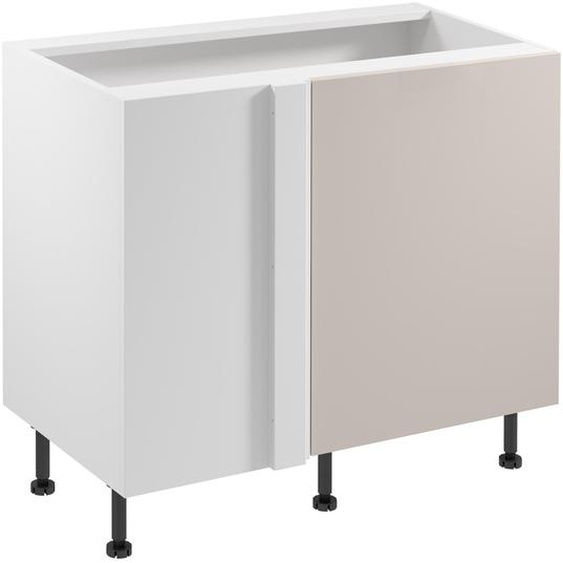 Meuble dangle étendu SALERNO - largeur 100 cm, blanc/beige