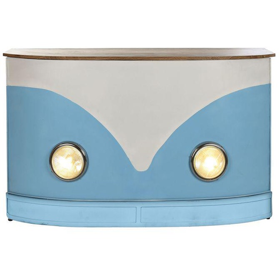 Meuble de bar, meuble de rangement en bois multicolore - longueur 157 x profondeur 52 x Hauteur 90 cm