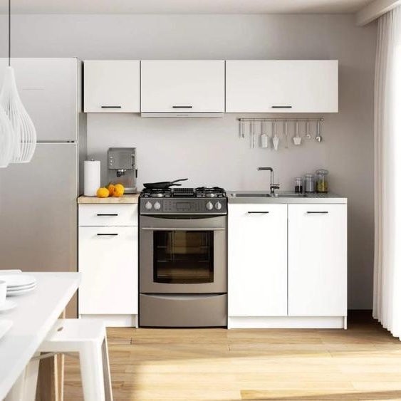 Meuble de cuisine 180 cm VERMINA - blanc
