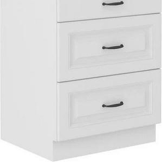 Meuble de cuisine à tiroirs inférieurs 60 cm FRYZIA - blanc