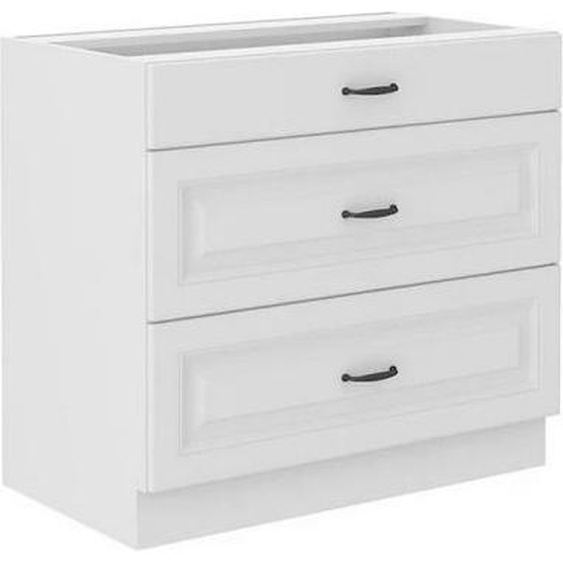 Meuble de cuisine à tiroirs inférieurs 80 cm FRYZIA - blanc