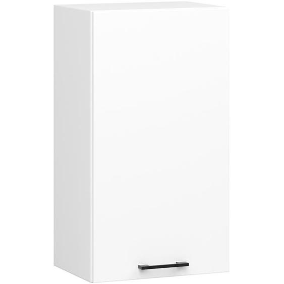 Meuble de cuisine haut AKORD W40 H720 Blanche 1 porte, 2 étagères 72x40x30 cm