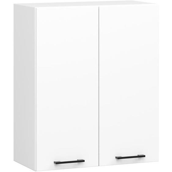 Meuble de cuisine haut AKORD W60 H720 Blanche 2 portes, 2 étagères 72x60x30 cm