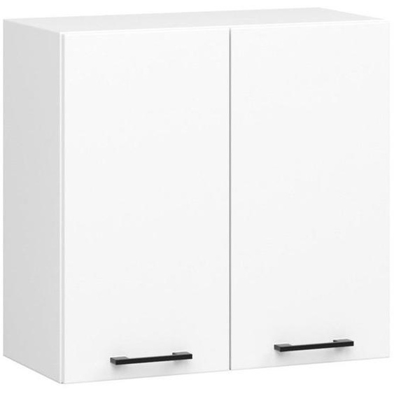 Meuble de cuisine haut AKORD W60 OLIWIA modulable Blanc 60 cm 2 portes façade Blanche 2 étagères 60x30x58 cm