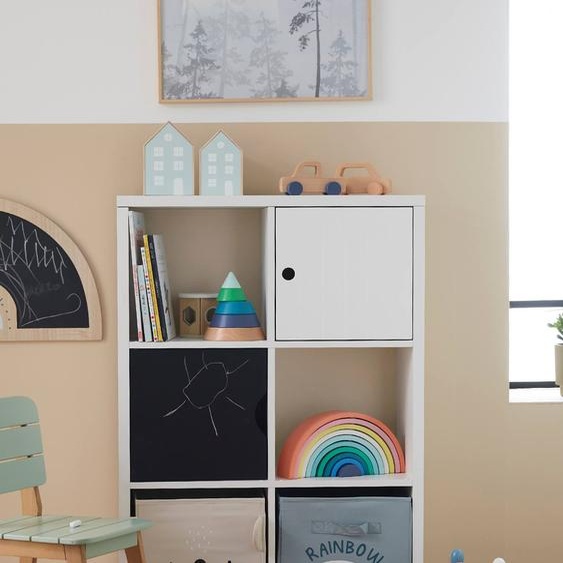 Meuble de rangement 6 cases blanc