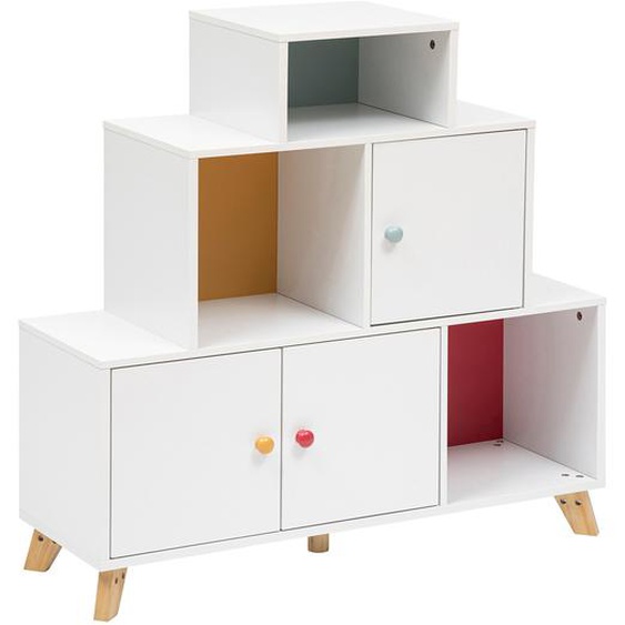 Meuble de rangement Circus Pin   bois, blanc