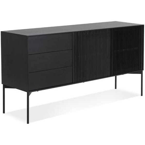 Meuble de rangement design CONVIV en bois noir
