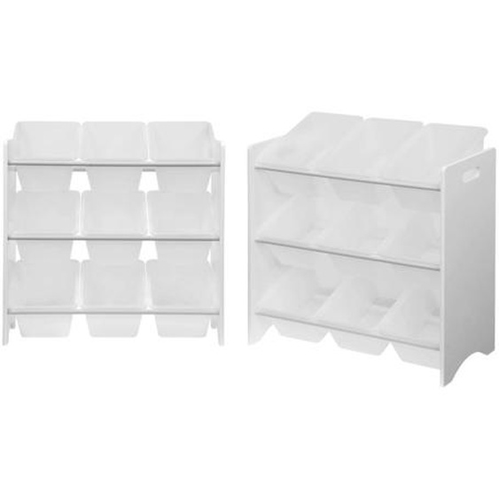 Meuble De Rangement Jouet 9 Casiers (lot De 2) Tobias Blanc