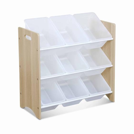 Meuble De Rangement Jouet 9 Casiers Tobias Naturel