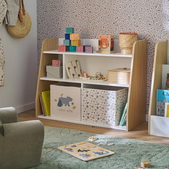 Meuble de rangement livre et jouet YEL blanc