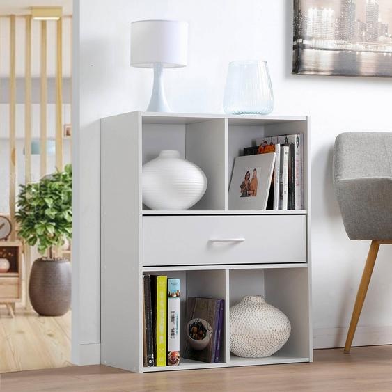 Meuble de rangement ORIGAME - 4 cases, 1 tiroir -