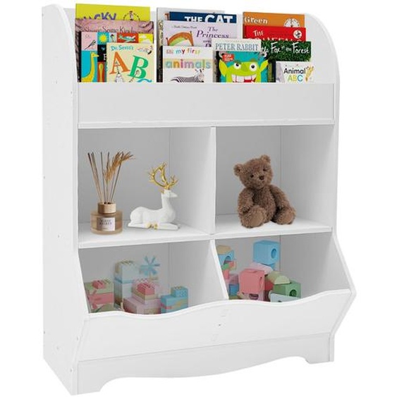 Meuble de rangement pour jouets denfants, blanc, capacité max. 100 kg Étagère à jouets pour chambre à coucher ou chambre denfant