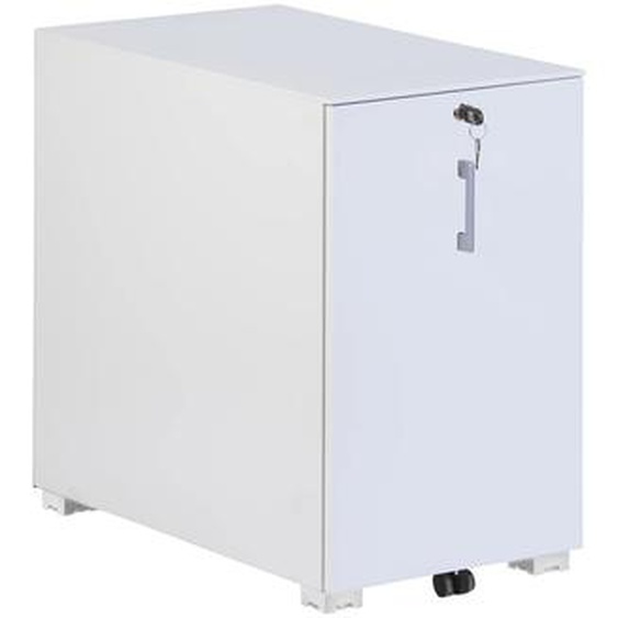 Meuble de rangement Tower métal Haut. 69,3 cm - Blanc
