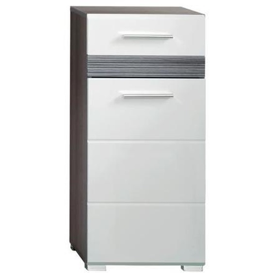 Meuble de salle de bain - MULLER - CHB Collection - Blanc - 80cm - A poser au sol