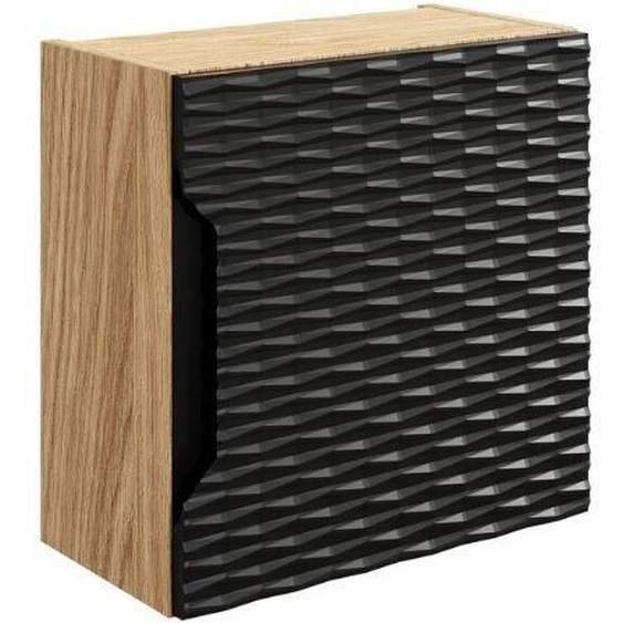 Meuble de salle de bain - VIVALDI - Ocean Black Qubik - 35 x 35 cm - 1 porte - MDF résistant à lhumidité