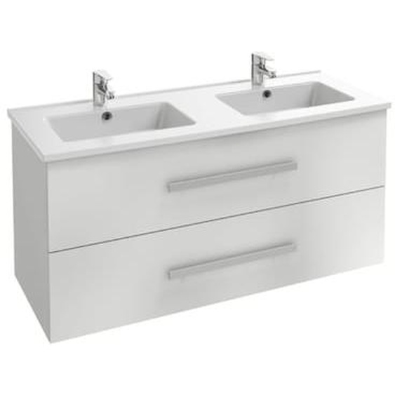 Meuble double vasque 120 cm Ola UP blanc