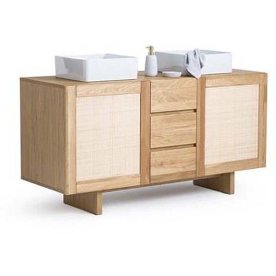 Meuble double vasque cannage L145cm, Arty